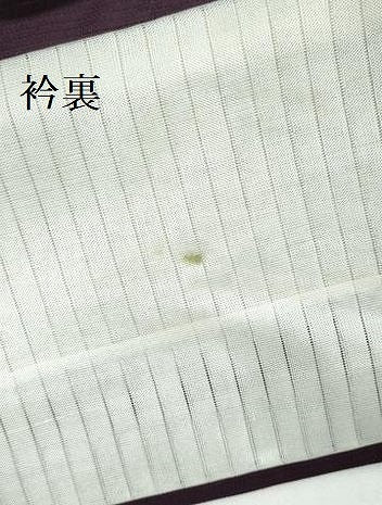平和屋着物＊夏物　色無地　雲紋紗　似せ紫色　正絹　逸品　DABH0294op