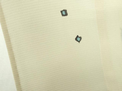 平和屋着物＊夏物　小紋　絽　舞花　正絹　逸品　DABH0296op