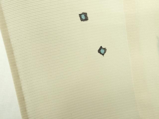 平和屋着物＊夏物　小紋　絽　舞花　正絹　逸品　DABH0296op