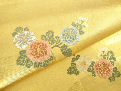 平和屋着物▼太鼓柄袋帯　花車　塗金引箔　正絹　逸品　DABH0347op