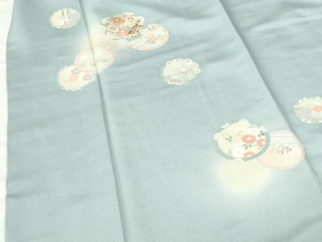平和屋着物●訪問着　花丸文　蛍暈し　金彩　正絹　逸品　未使用　DABH0376op