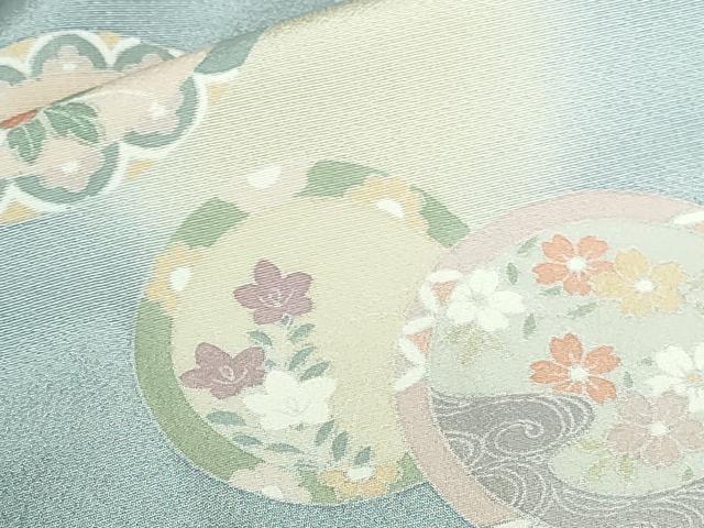 平和屋着物●訪問着　花丸文　蛍暈し　金彩　正絹　逸品　未使用　DABH0376op