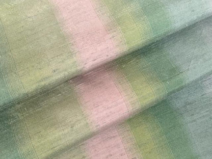 平和屋着物●上質な紬　間道　正絹　逸品　DABH0377op