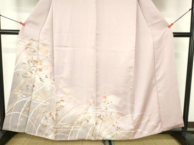 平和屋着物●訪問着　駒刺繍　草花　暈し染め　金彩　井筒屋扱い　正絹　逸品　DABH0378op