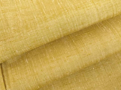 平和屋着物●上質な紬　黄朽葉色　正絹　逸品　DABH0381op