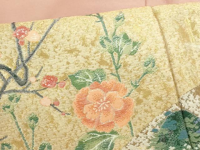 平和屋着物●豪華色留袖　作家物　風景飛鶴花文　琳派吉祥の舞　寿光織　暈し染め　金銀糸　さが美扱い　正絹　逸品　DABH0384op