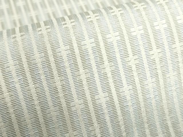 平和屋着物●上質なお召　抽象間道　正絹　逸品　DABH0393op