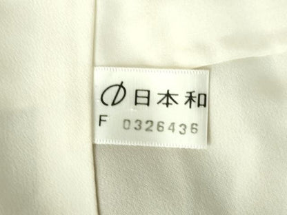 平和屋着物●上質なお召　抽象間道　正絹　逸品　DABH0393op