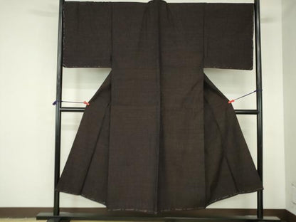平和屋着物●男性　紬　霞文　正絹　逸品　未使用　DABH0402op