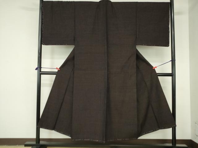 平和屋着物●男性　紬　霞文　正絹　逸品　未使用　DABH0402op