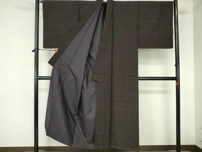 平和屋着物●男性　紬　霞文　正絹　逸品　未使用　DABH0402op