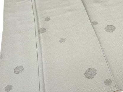 平和屋着物●江戸小紋　雪輪文　万筋　暁鼠色×紫鼠色　正絹　逸品　DABH0403op