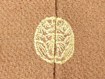 平和屋着物●訪問着　雲取花松文　鬼しぼ縮緬　金彩　正絹　逸品　DABH0404op