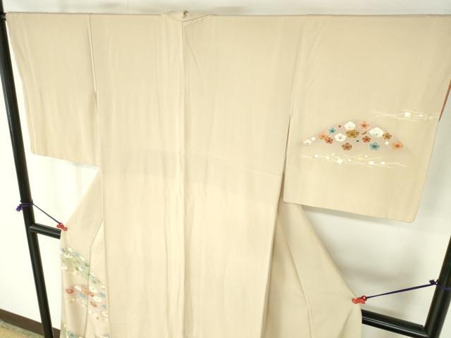 平和屋着物●訪問着　箔散らし　芝花文　暈し染め　金彩　三越扱い　正絹　逸品　DABH0407op