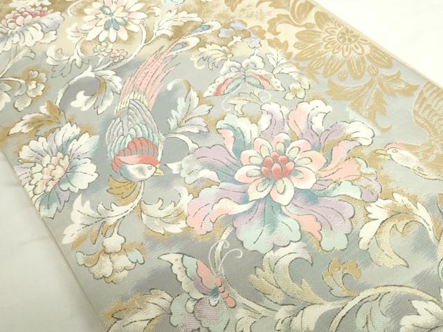 平和屋本店▼六通柄袋帯　百夜更紗　本金箔　正絹　逸品　DABH0429op