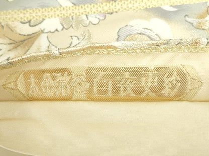 平和屋本店▼六通柄袋帯　百夜更紗　本金箔　正絹　逸品　DABH0429op