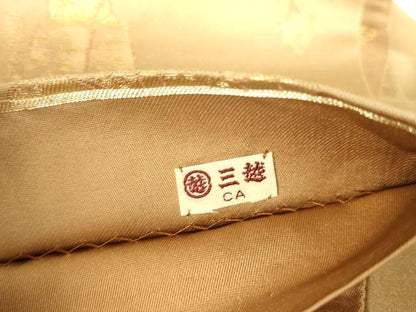 平和屋本店▼両面　六通柄袋帯　能　本金箔　三越扱い　正絹　逸品　DABH0435op