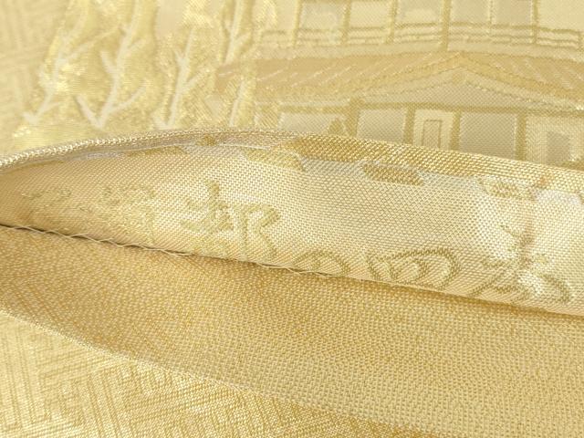 平和屋本店▼佐賀錦　六通柄袋帯　都の四季　貮拾四金九百錦　正絹　逸品　DABH0462op