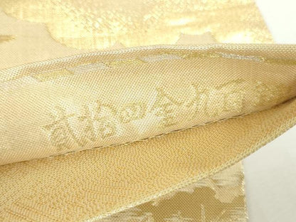 平和屋本店▼佐賀錦　六通柄袋帯　都の四季　貮拾四金九百錦　正絹　逸品　DABH0462op