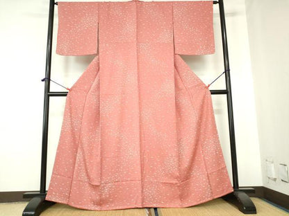 平和屋着物■上質な小紋　立波文　正絹　逸品　未使用　DABH0470op
