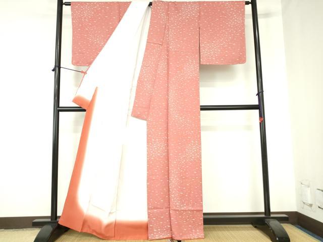 平和屋着物■上質な小紋　立波文　正絹　逸品　未使用　DABH0470op