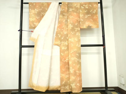 平和屋着物■上質な小紋　箔散らし　暈し染め　正絹　逸品　未使用　DABH0473op