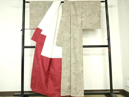 平和屋着物■本場大島紬　7マルキ　風景文　正絹　逸品　DABH0474op