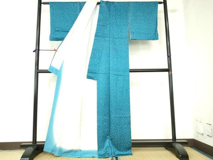 平和屋着物■上質な小紋　舞花　霰文　正絹　逸品　DABH0480op