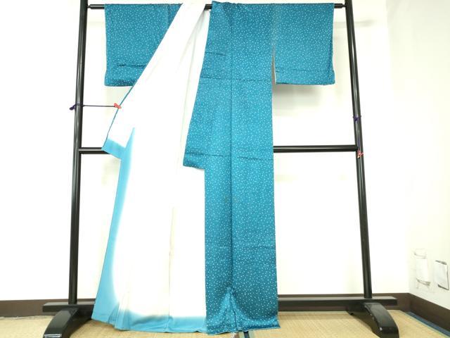 平和屋着物■上質な小紋　舞花　霰文　正絹　逸品　DABH0480op