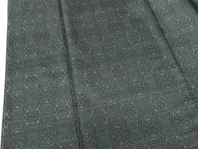 平和屋着物■本場大島紬　抽象花文　正絹　逸品　未使用　DABH0483op