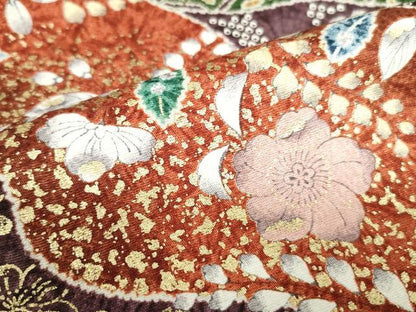 平和屋着物■上質な小紋　辻が花　道長文様　金彩　正絹　逸品　未使用　DABH0491op