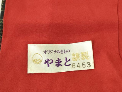 平和屋着物■本場大島紬　草花　やまと誂製　正絹　逸品　DABH0501op