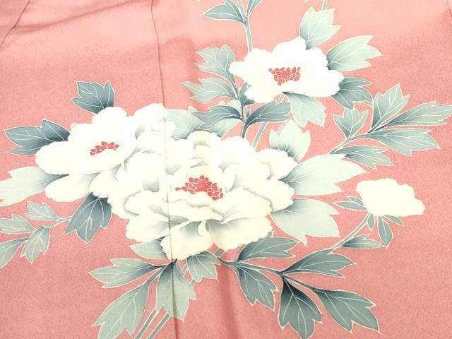 平和屋着物■訪問着　刺繍　牡丹　正絹　逸品　DABH0505op