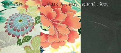 平和屋着物■豪華黒留袖　作家物　尾長鳥花文　正絹　逸品　DABH0507op