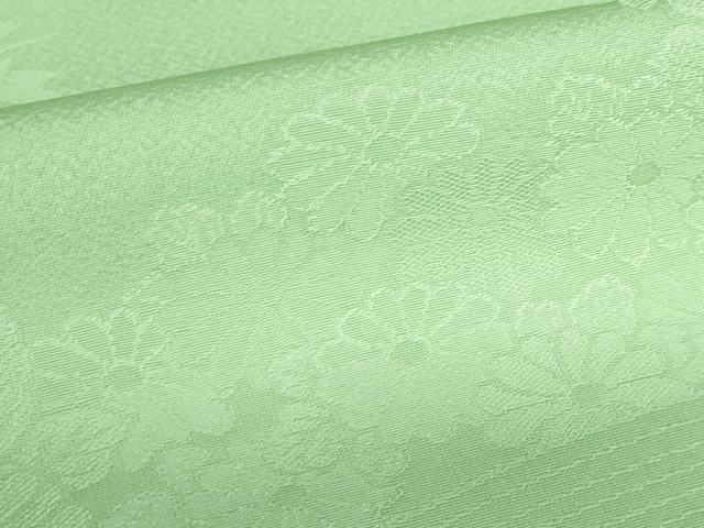 平和屋着物■豪華色留袖　牡丹　流水花地紋　若緑色　正絹　逸品　DABH0508op