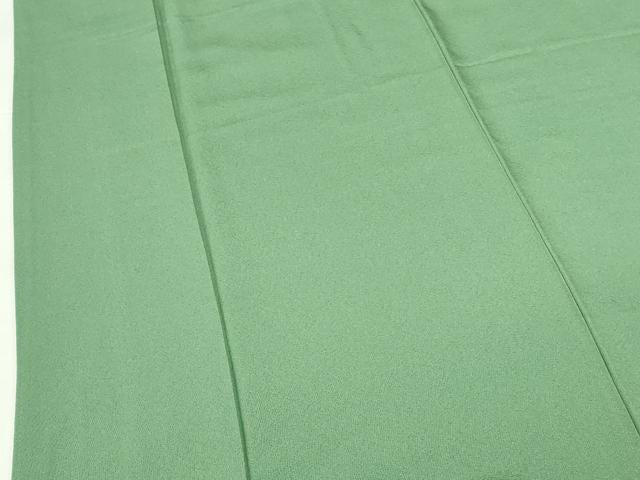 平和屋着物■上質な色無地　作家物　浅緑色　正絹　逸品　DABH0509op