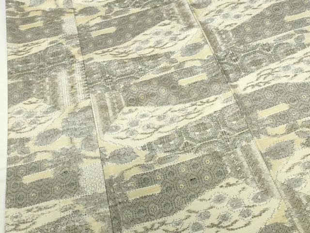 平和屋着物■上質な紬　亀甲花文　正絹　逸品　DABH0514op