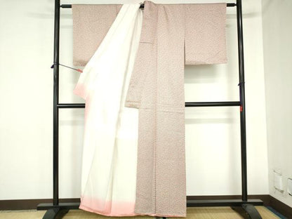平和屋着物■上質な小紋　花尽くし　正絹　逸品　DABH0516op