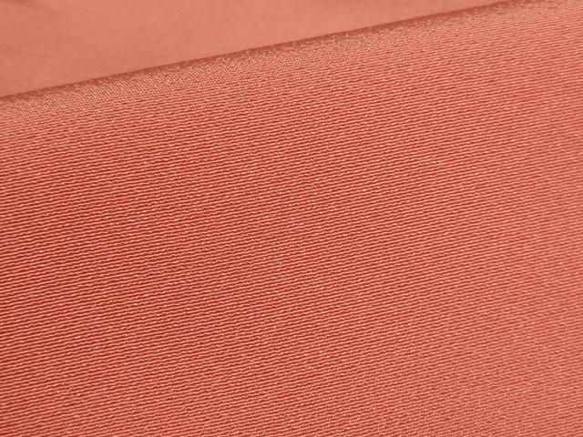 平和屋着物■上質な色無地　浅緋色　正絹　逸品　DABH0518op