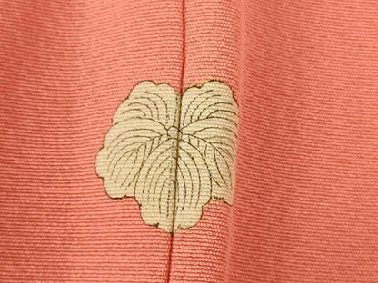 平和屋着物■上質な色無地　浅緋色　正絹　逸品　DABH0518op