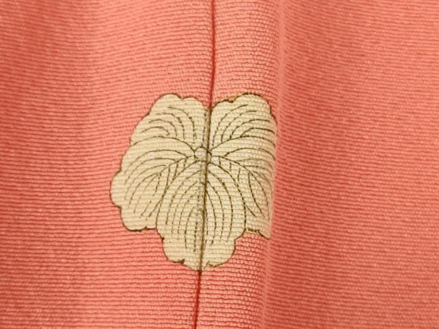 平和屋着物■上質な色無地　浅緋色　正絹　逸品　DABH0518op