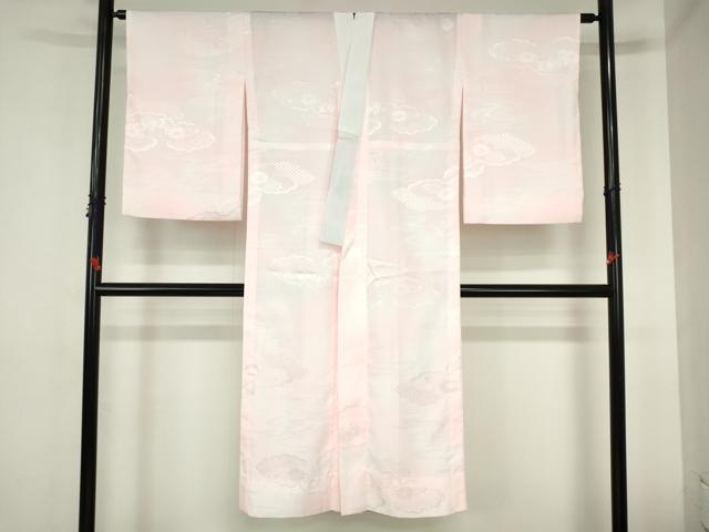 平和屋着物■長襦袢　無双仕立て　雲取花地紋　暈し染め　洗える着物　DABH0521op