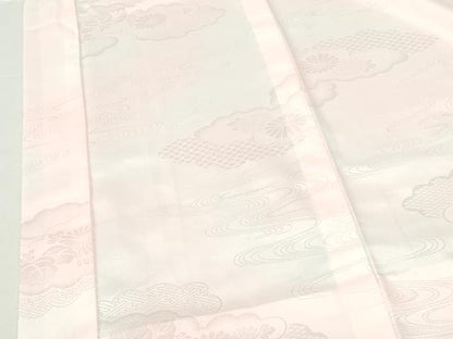 平和屋着物■長襦袢　無双仕立て　雲取花地紋　暈し染め　洗える着物　DABH0521op