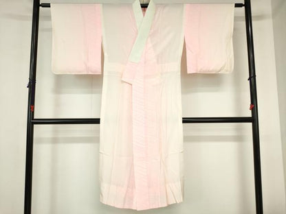 平和屋着物■長襦袢　無双仕立て　斜線文　正絹　逸品　DABH0523op