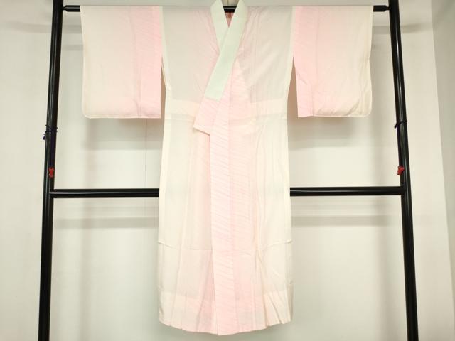 平和屋着物■長襦袢　無双仕立て　斜線文　正絹　逸品　DABH0523op