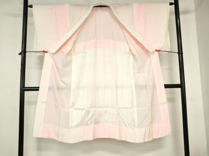 平和屋着物■長襦袢　無双仕立て　斜線文　正絹　逸品　DABH0523op