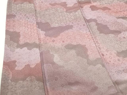平和屋着物●上質な小紋　作家物　地紋起こし　道長吉祥花文　暈し染め　正絹　逸品　DABH0534op