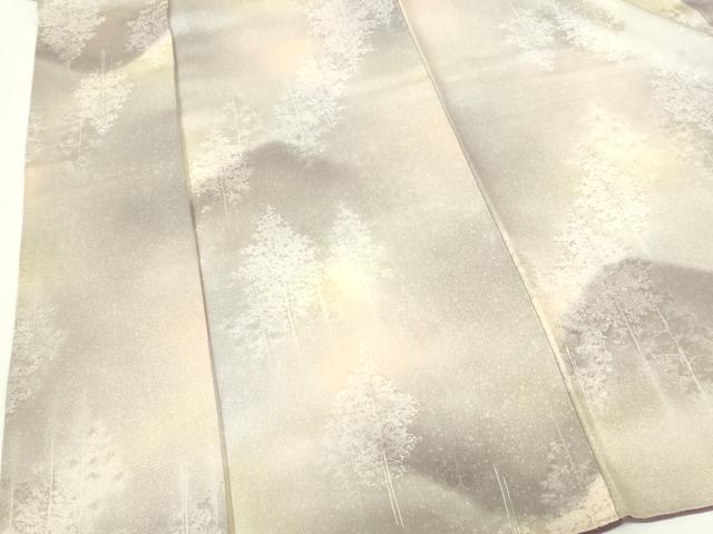 平和屋着物●上質な小紋　地紋起こし　樹林文　暈し染め　正絹　逸品　DABH0540op
