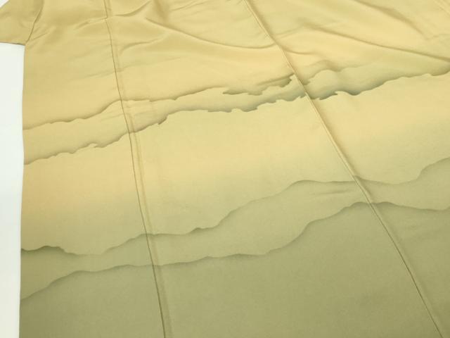 平和屋着物▼訪問着　風景文　暈し染め　正絹　逸品　DABH0543op