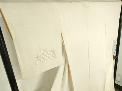 平和屋着物▼訪問着　総刺繍　籬文　金糸　正絹　逸品　DABH0544op